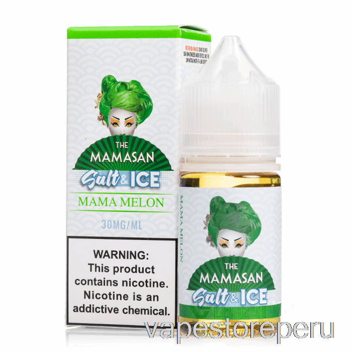 Vape Desechable Ice Mama Melón Sal - El E-líquido Mamasan - 30ml 50mg